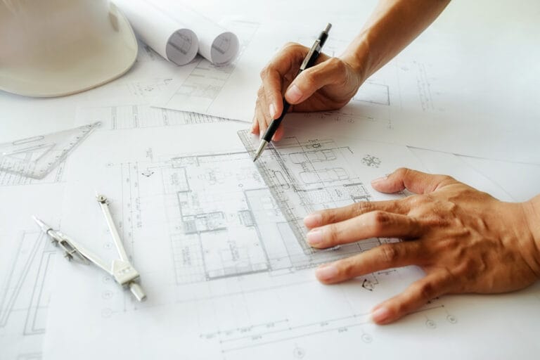 Architect tekeningen planning